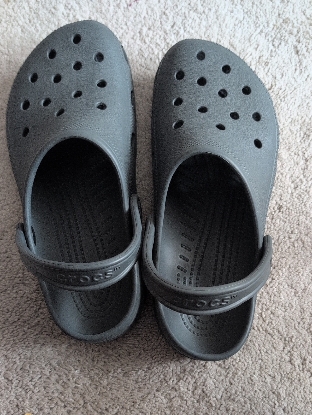 CROCS Classic Clog Charcoal Gray Men's 8 Women's 10